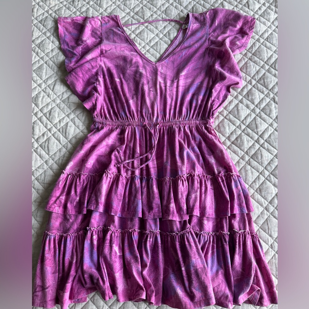 Anthropologie Tiered Ruffle Mini Dress